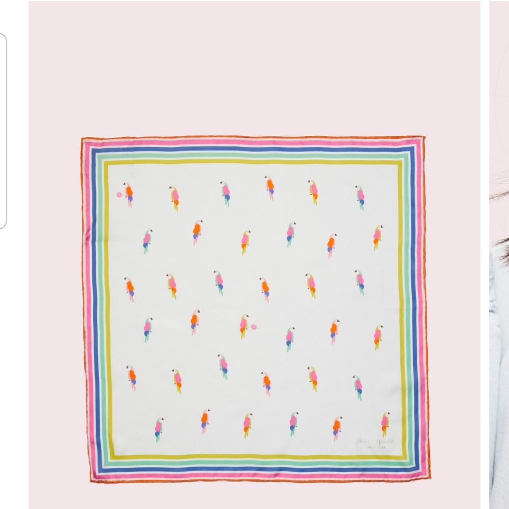 Kate Spade 100% silk bandana
